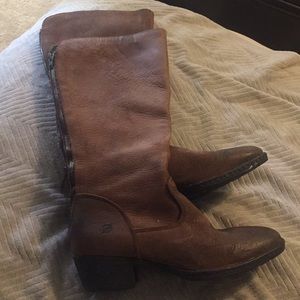 BORN mid-calf  leather cowboy boots